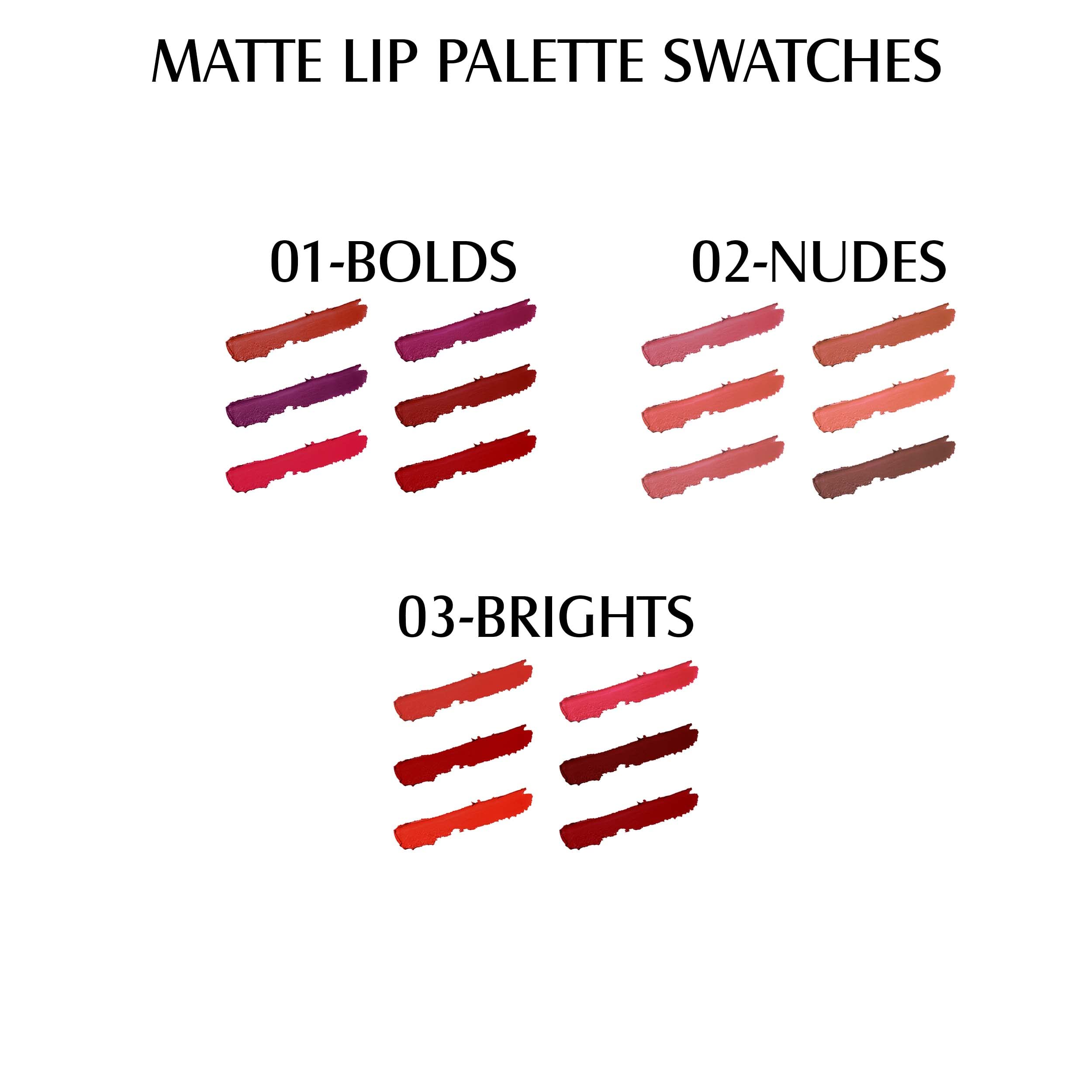Glam21 My BFF Matte Lip Palette - 6 Long Lasting Lipstick Shades | Travel Size Creamy Matte Lipstick Set | Nudes-02 (9g) | Perfect for Everyday Wear, Parties & Special Occasions