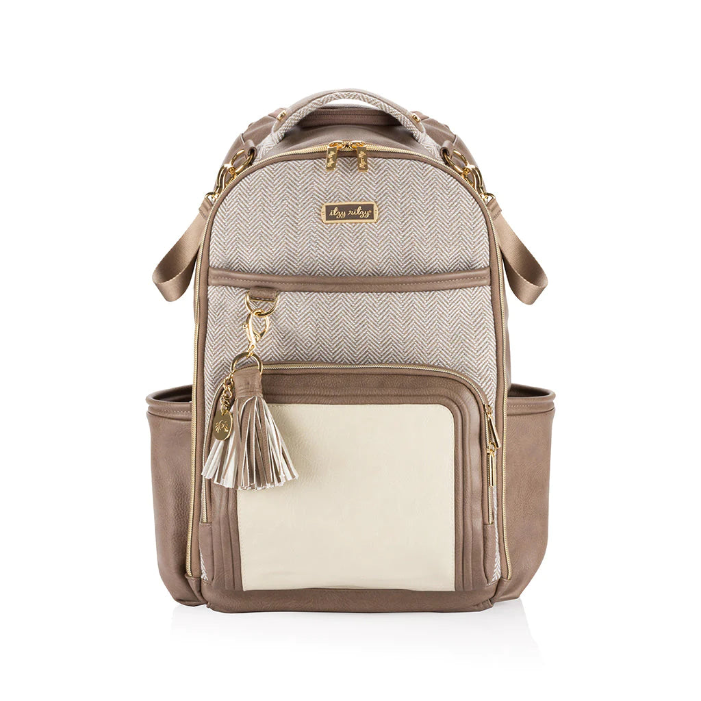 Itzy Ritzy Boss Plus Large Diaper Bag Backpack - Stylish & Spacious Baby Essentials Organizer for Moms on the Go | Perfect for Travel, Daycare & Family Outings