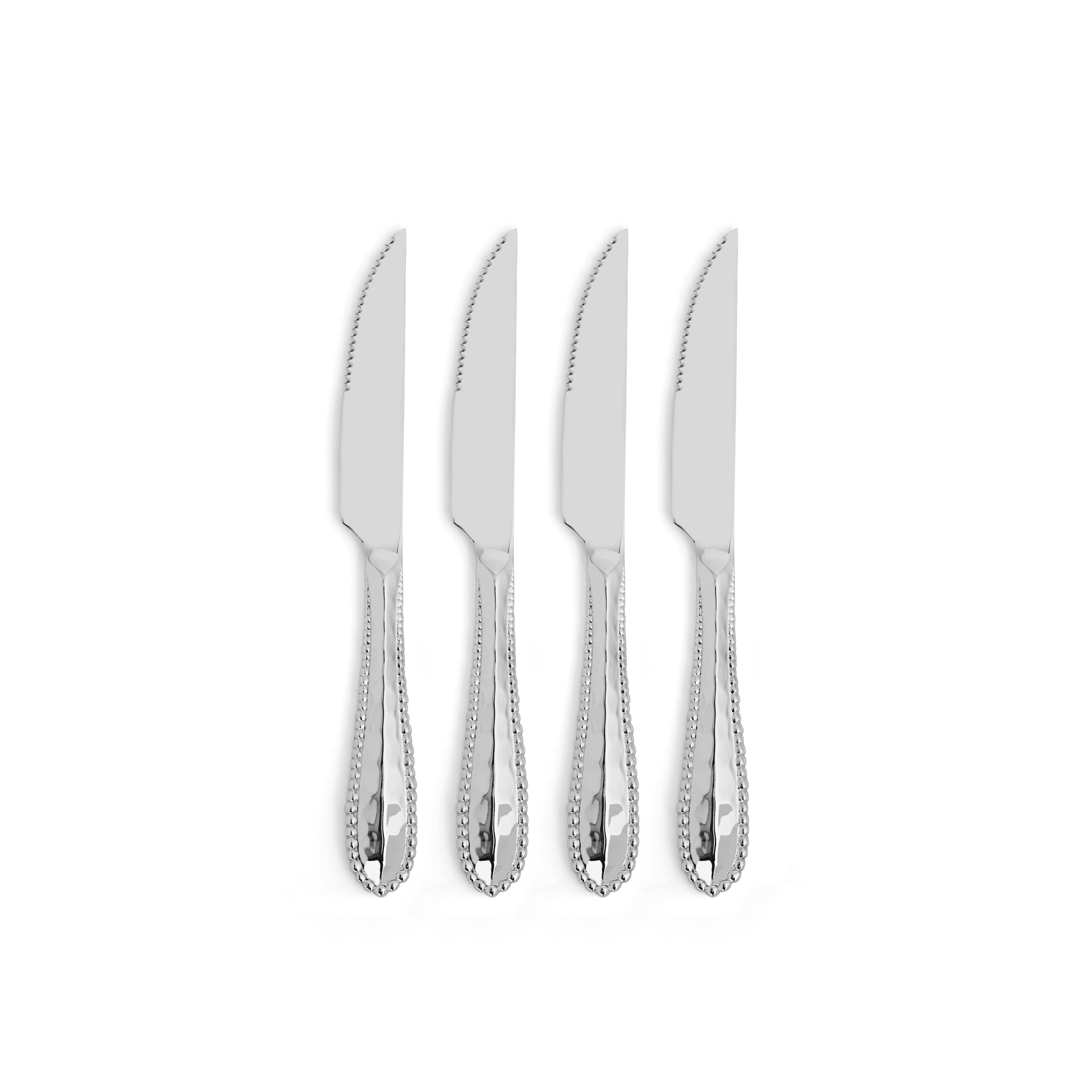 Premium Molten Steak Knife Set - 8-Piece Stainless Steel Serrated Blades with Ergonomic Handles - Perfect for Grilling, BBQ Parties & Fine Dining Steakhouse Experience at Home