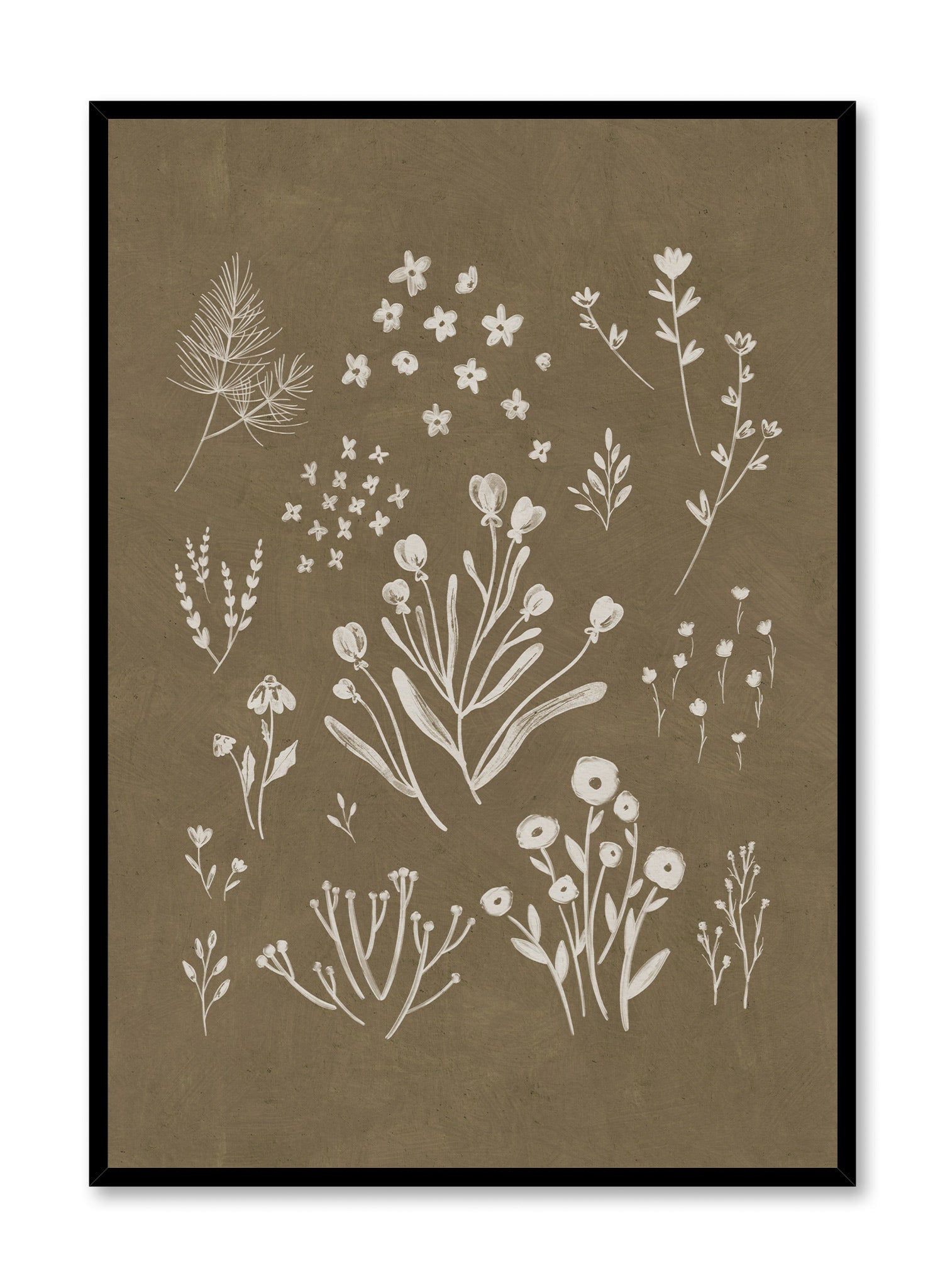 Beautiful Painted Wildflowers Poster - Vibrant Floral Wall Art for Home, Office & Gift Decor - Perfect for Living Room, Bedroom & Nursery