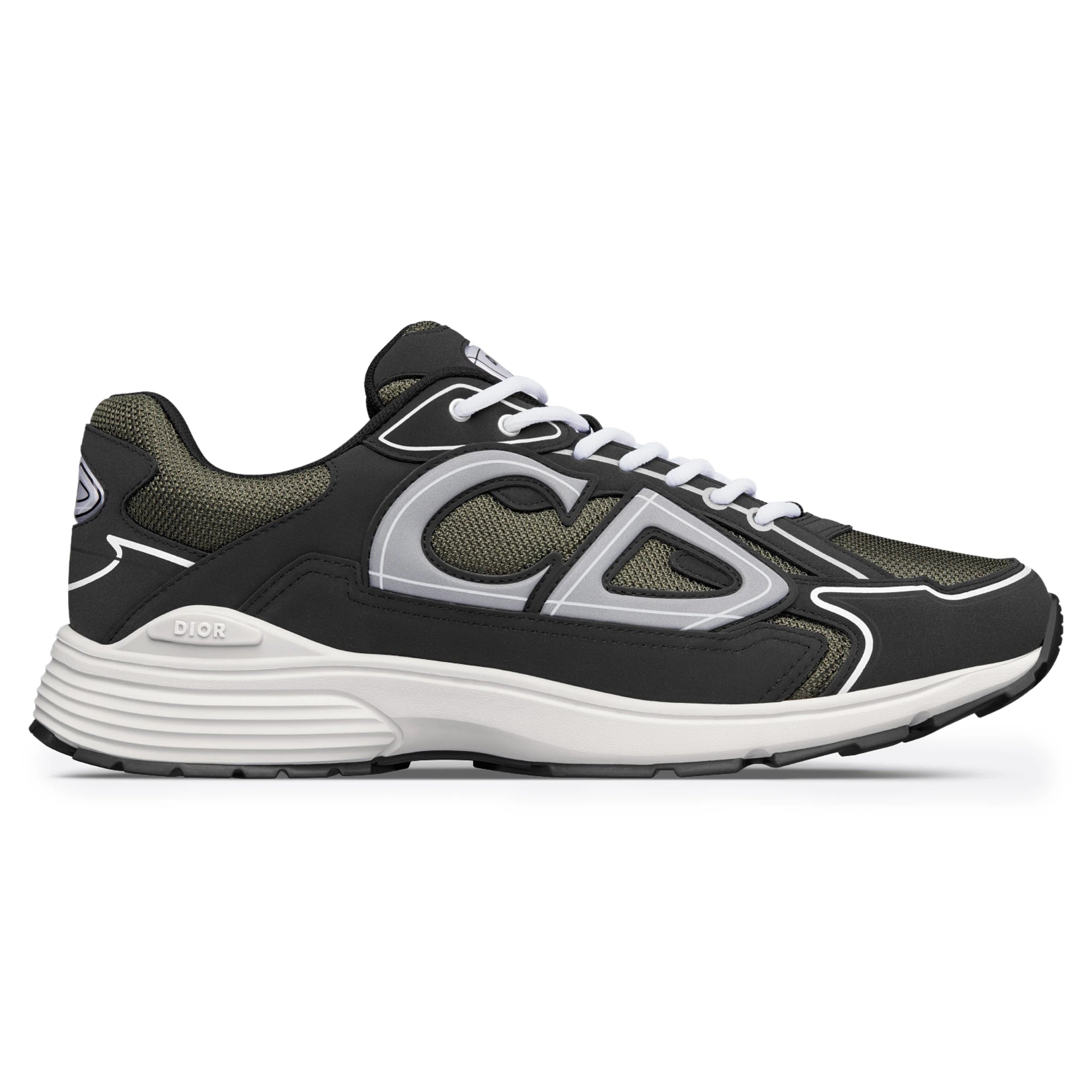 Dior B30 Mesh Deep Green Black Sneakers - Stylish Luxury Men's & Women's Fashion Shoes for Casual Wear & Street Style Outfits