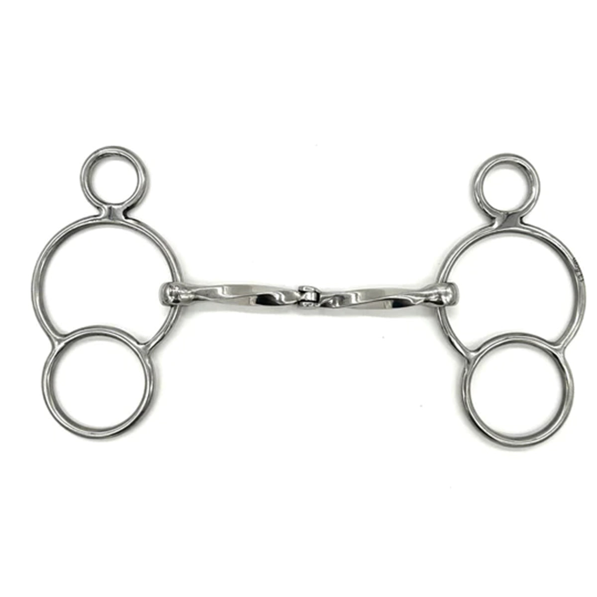 AJR Twisted Hinge 2 Ring Bit - Durable Horse Training Bit for Western Riding & Dressage - Perfect for Professional Trainers & Equestrian Competitions