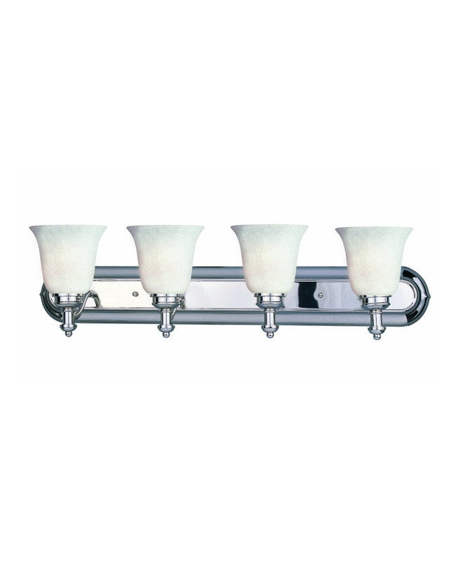 Z Lite Lighting 301 4V CH WMG 4-Light Bathroom Vanity Wall Sconce - Polished Chrome Finish for Modern Bathroom & Powder Room Lighting