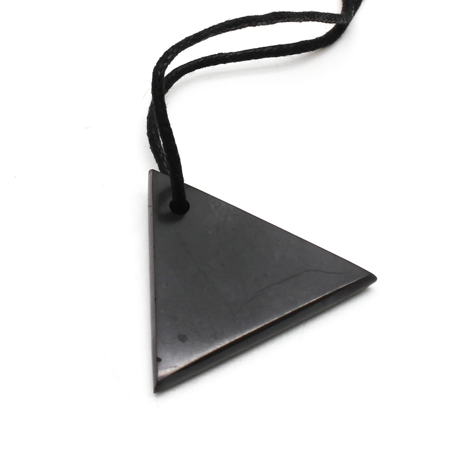 Authentic Shungite Pendant Necklace from Karelia - Minimalist Crystal Jewelry for Women, Men | Protection Stone for EMF & Stress Relief | Perfect for Meditation, Yoga & Everyday Wear