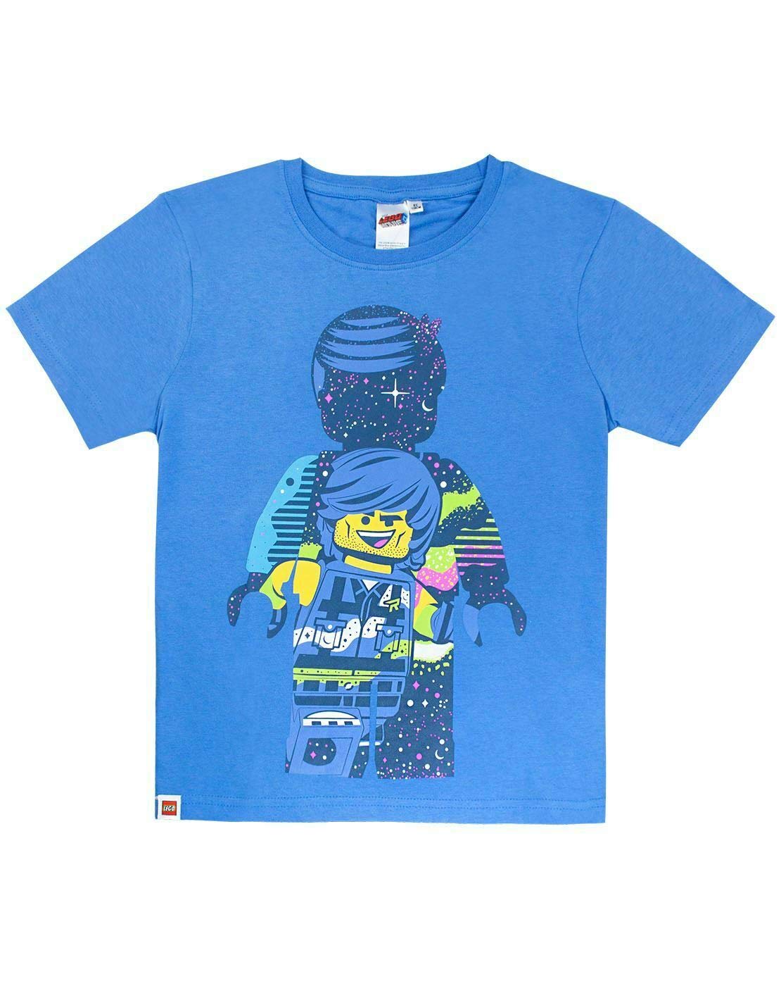 **LEGO Movie 2 Rex Dangervest Boys' Blue Short Sleeve T-Shirt – Size 8 | Kids' Cartoon Character Tee for Playdates, Birthdays & Casual Wear**