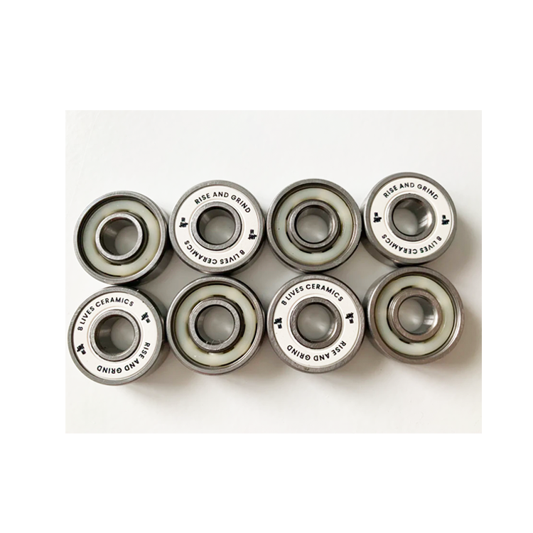 Premium Full Ceramic Skate Bearings - ABEC 9 Rated for Speed & Durability - Smooth Rolling Performance for Skateboards, Longboards & Roller Skates - Perfect for Street Skating, Park Riding & Competitive Racing