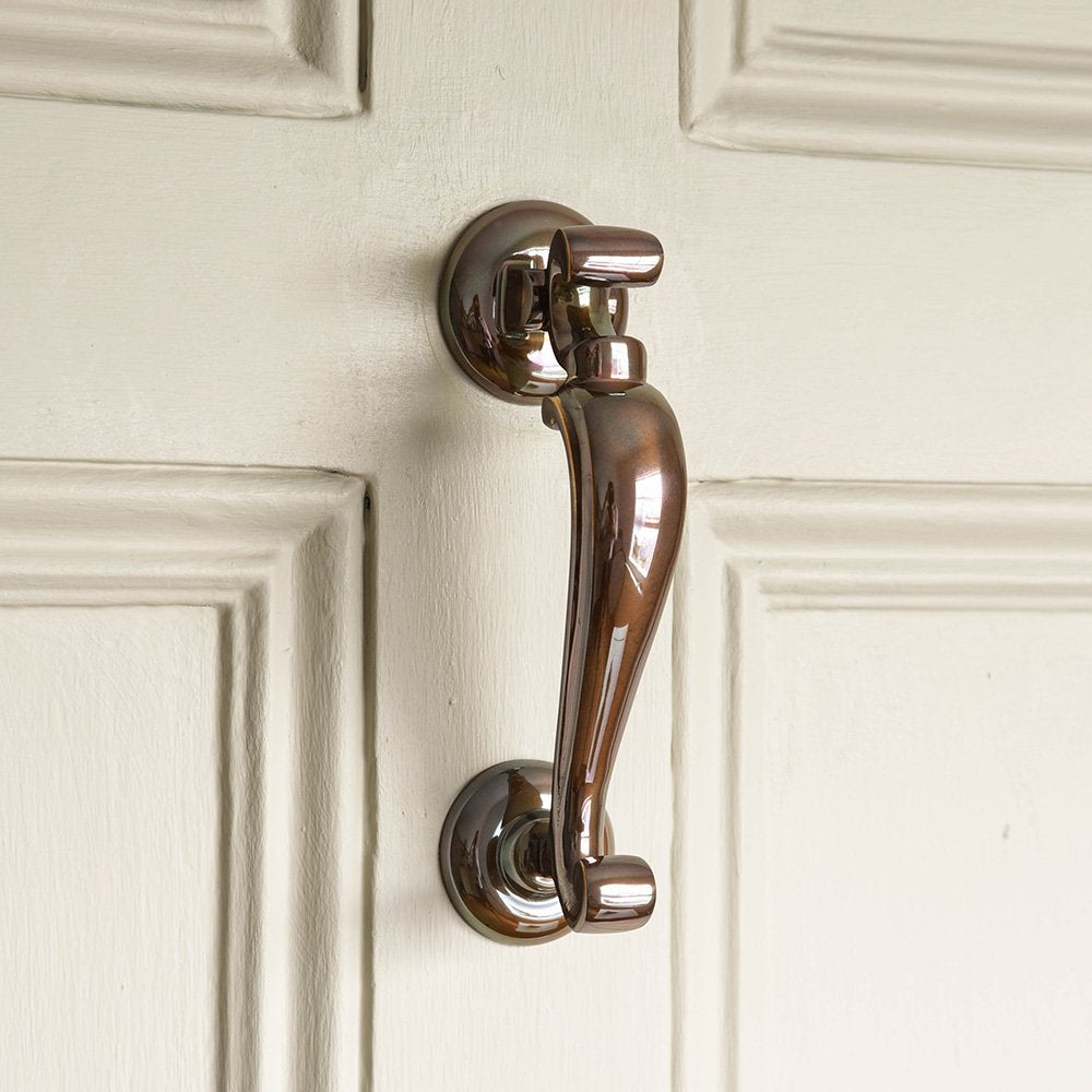 Antique Bronze Doctor's Door Knocker - Classic Vintage Style for Home & Office Entryway Decor - Perfect for Front Doors, Cabinets, and Gifts