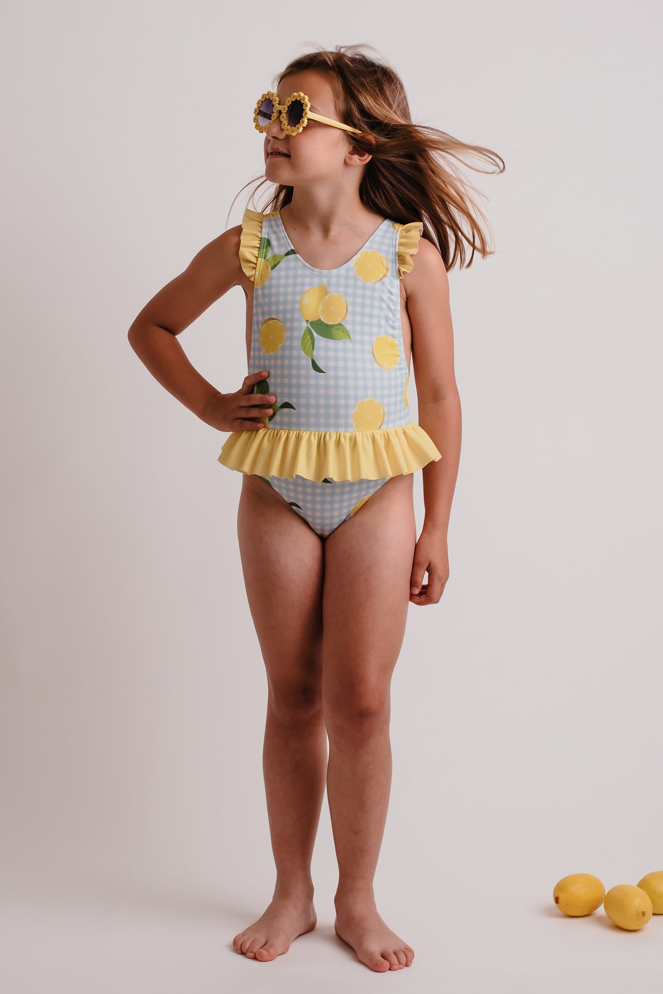 LEMONS Ravello Swimsuit for Women - High Waisted Bikini Bottom & Matching Top - Summer Beachwear for Pool, Vacation & Tropical Getaways