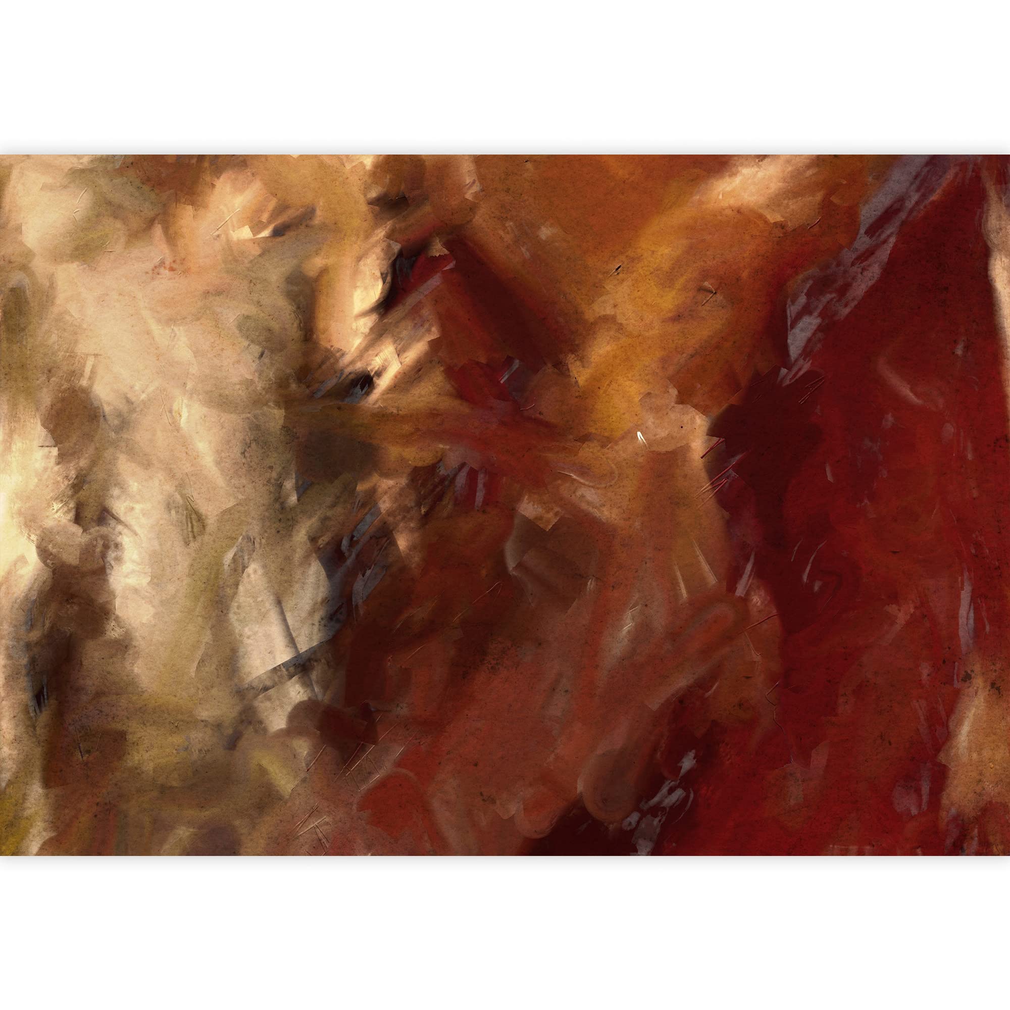 Wall26 - Hand-Painted Abstract Watercolor Wall Mural | Self-Adhesive Removable Wallpaper - 66x96 Inches - Perfect for Home Decor, Office Accent Walls & Creative Projects