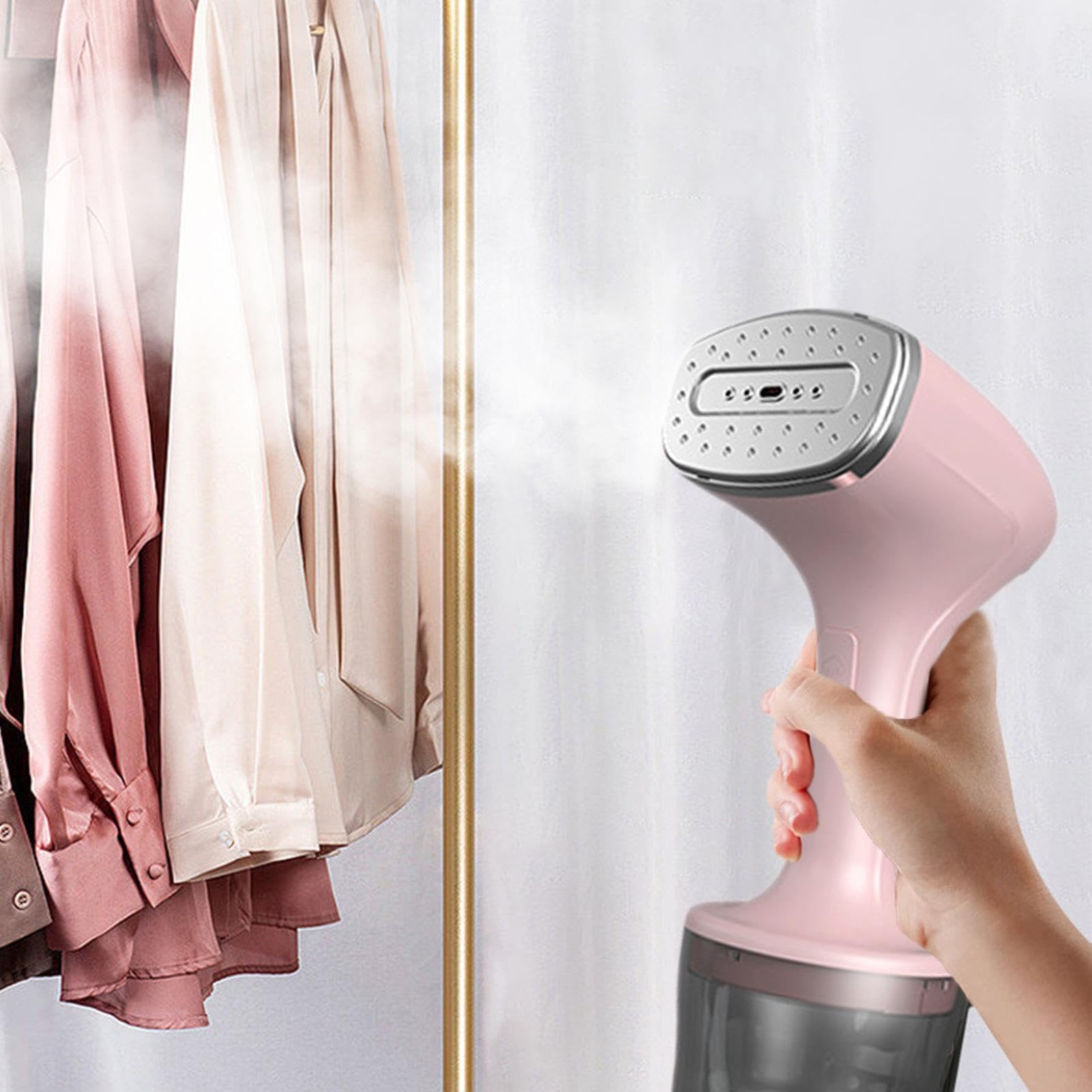 Portable Handheld Clothes Steamer for Travel - Compact Garment & Fabric Steamer with Fast Heating - Perfect for Wrinkle Removal at Home, Hotels, and On-The-Go Outfits