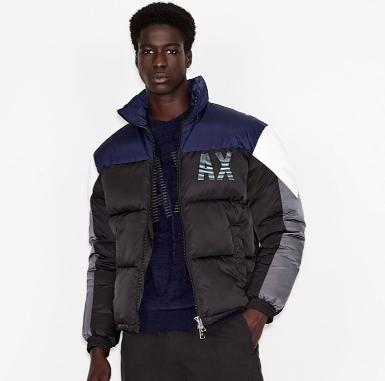 ARMANI EXCHANGE Iridescent Packable Puffer Down Jacket for Women - Lightweight Warm Winter Coat for Travel & Outdoor Activities