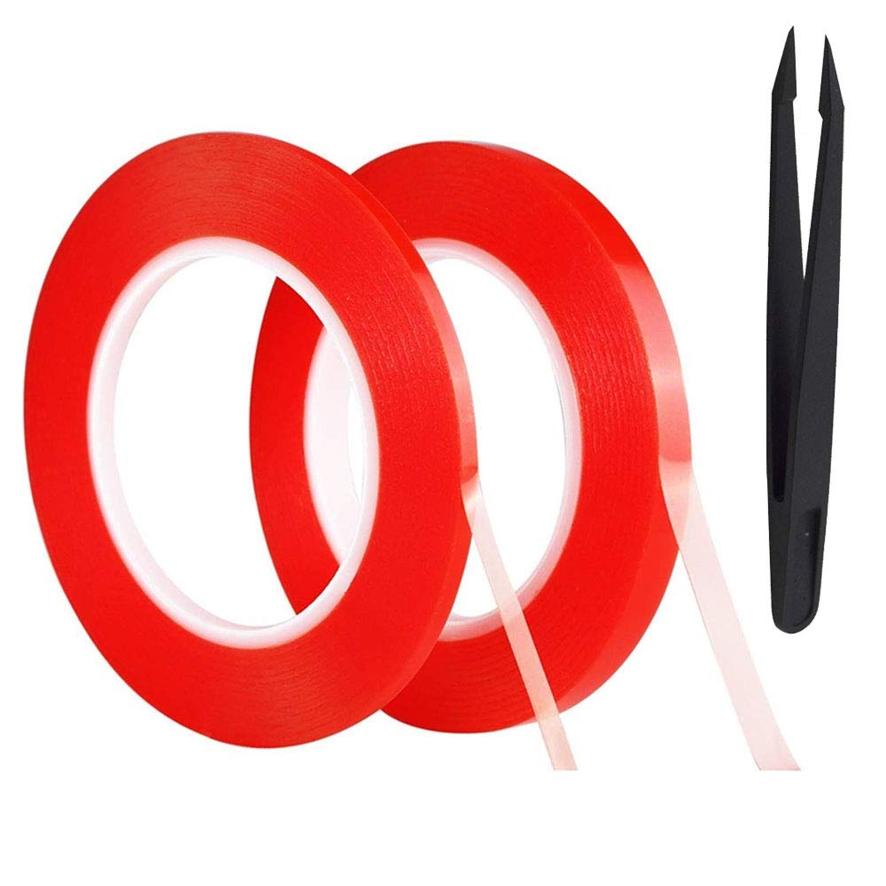 2mm & 3mm Double Sided Acrylic Mounting Tape - Heavy Duty Strong Adhesive for Phones, Tablets, Laptops, Cameras - LCD Screen Repair, DIY Projects & Home Decor Applications