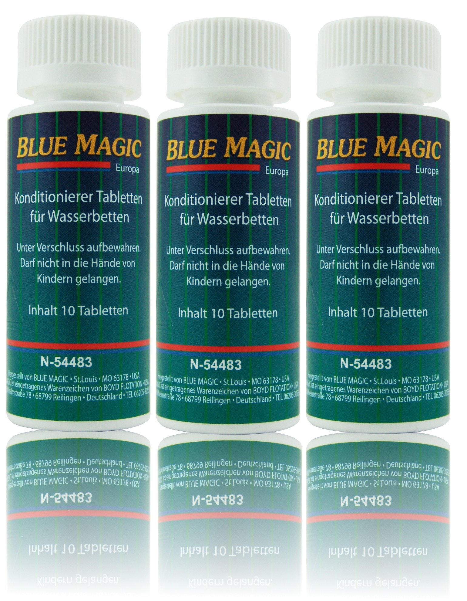 Blue Magic Conditioner Tablets for Water Beds - Pack of 30 | Prevents Algae & Extends Hose Life | Perfect for Waterbed Maintenance & Comfort