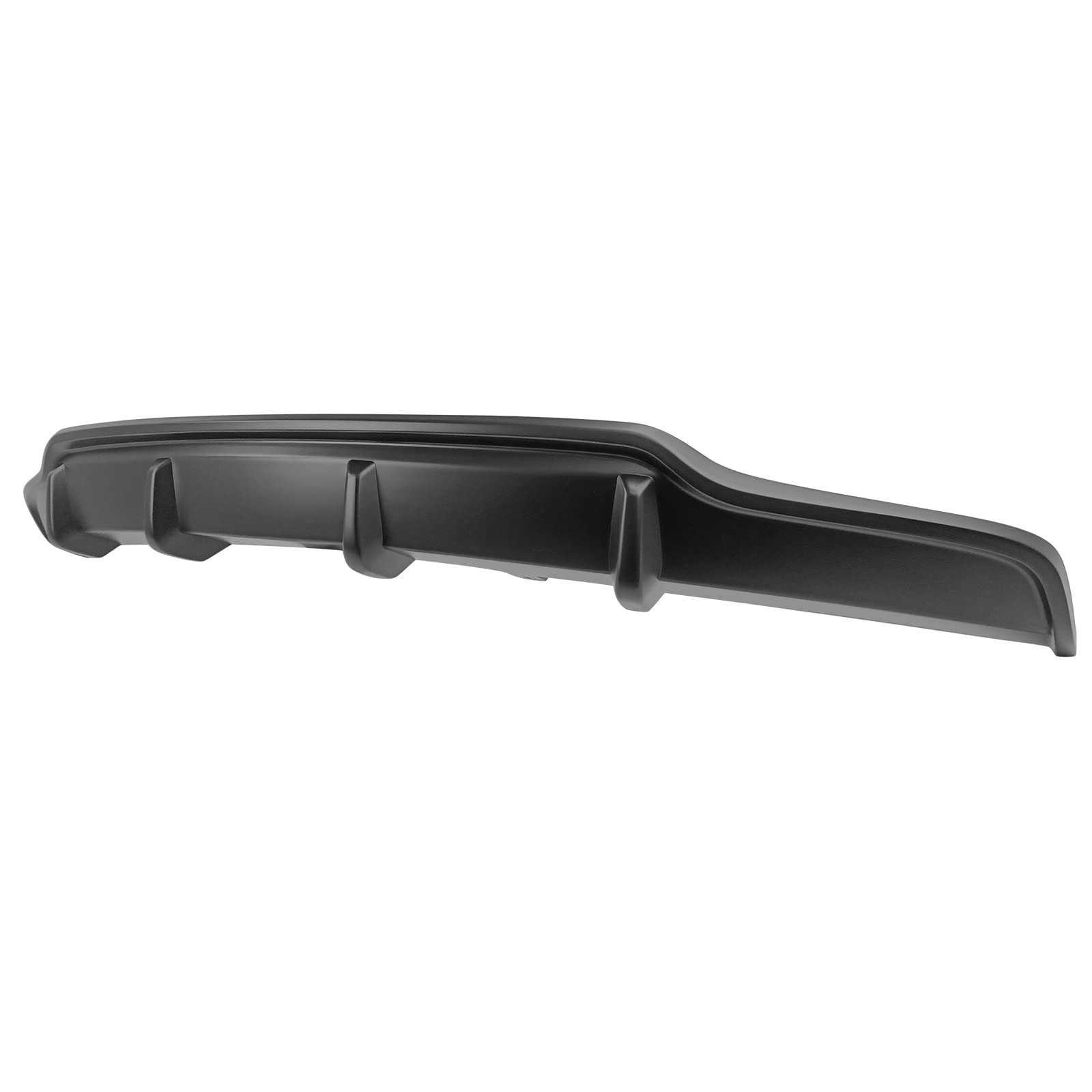 IKON MOTORSPORTS Rear Diffuser for Tesla Model 3 (2017-2023) - Matte Black ABS V-Style Rear Bumper Lip Spoiler & Body Kit | Enhanced Aerodynamics & Sporty Styling | Perfect for Car Enthusiasts & Performance Upgrades