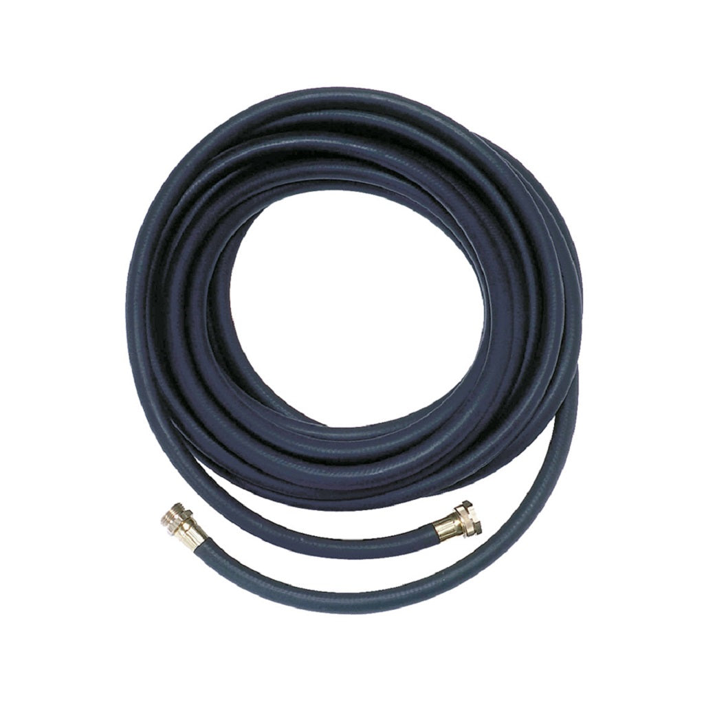 Greenline Industrial 1/2 Inch ID Black Rubber Garden Hose - Heavy Duty Water Hose for Lawn, Garden, Car Washing & Outdoor Use