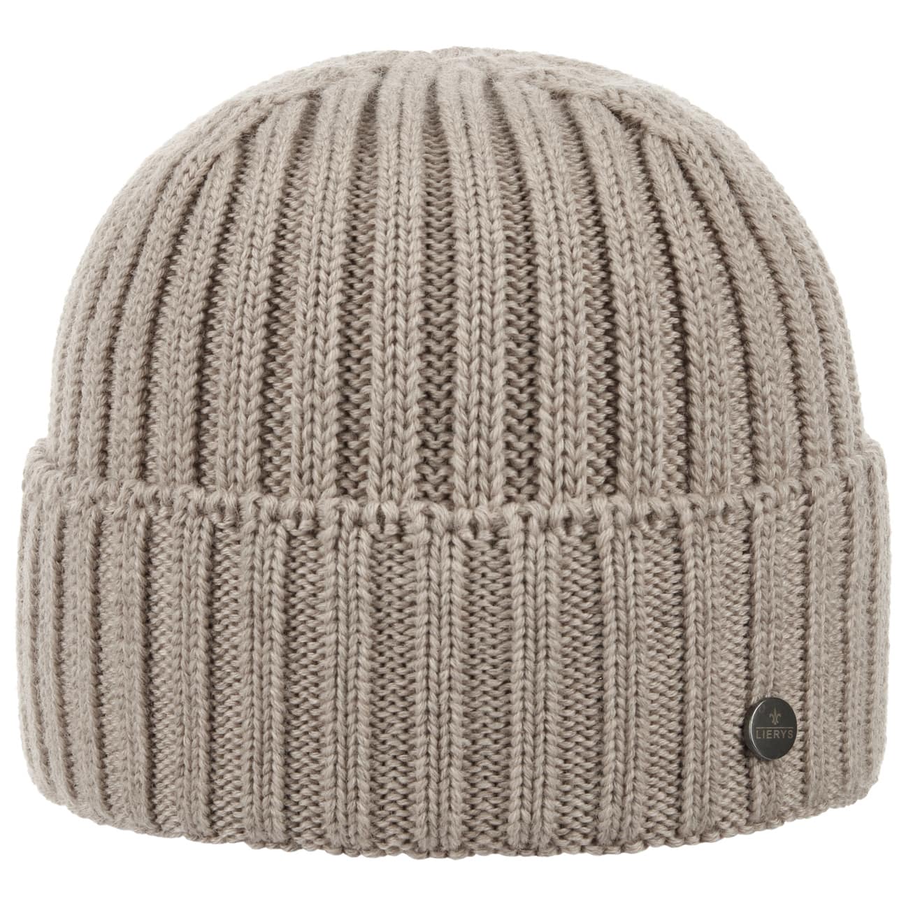 Lierys Merino Wool Rib Knit Beanie - Soft Winter Hat for Men & Women - Perfect for Skiing, Hiking & Cold Weather Activities