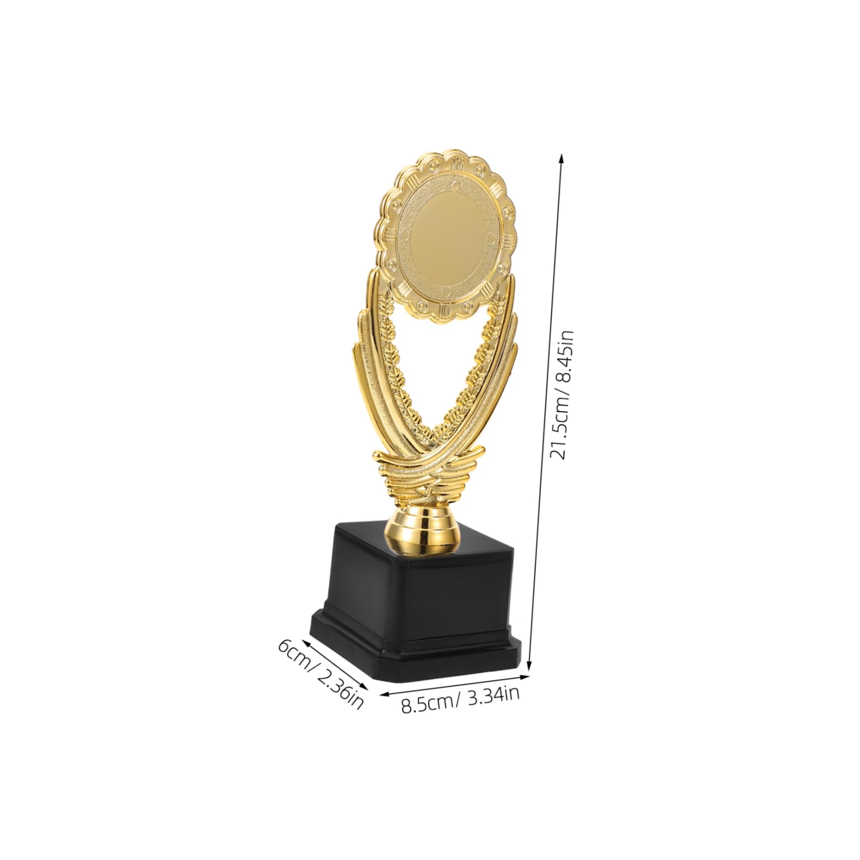 Kisangel Gold Plastic Soccer Trophy Cup for Kids - Award for Tournament Winners, Sports Competitions & School Events