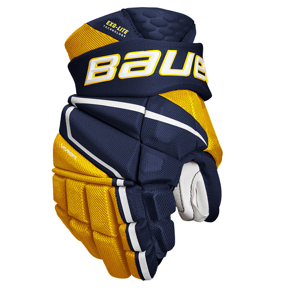 Bauer Vapor HyperLite Junior Ice Hockey Gloves - Lightweight Youth Hockey Gloves for Performance & Protection - Perfect for Practice, Games & Training