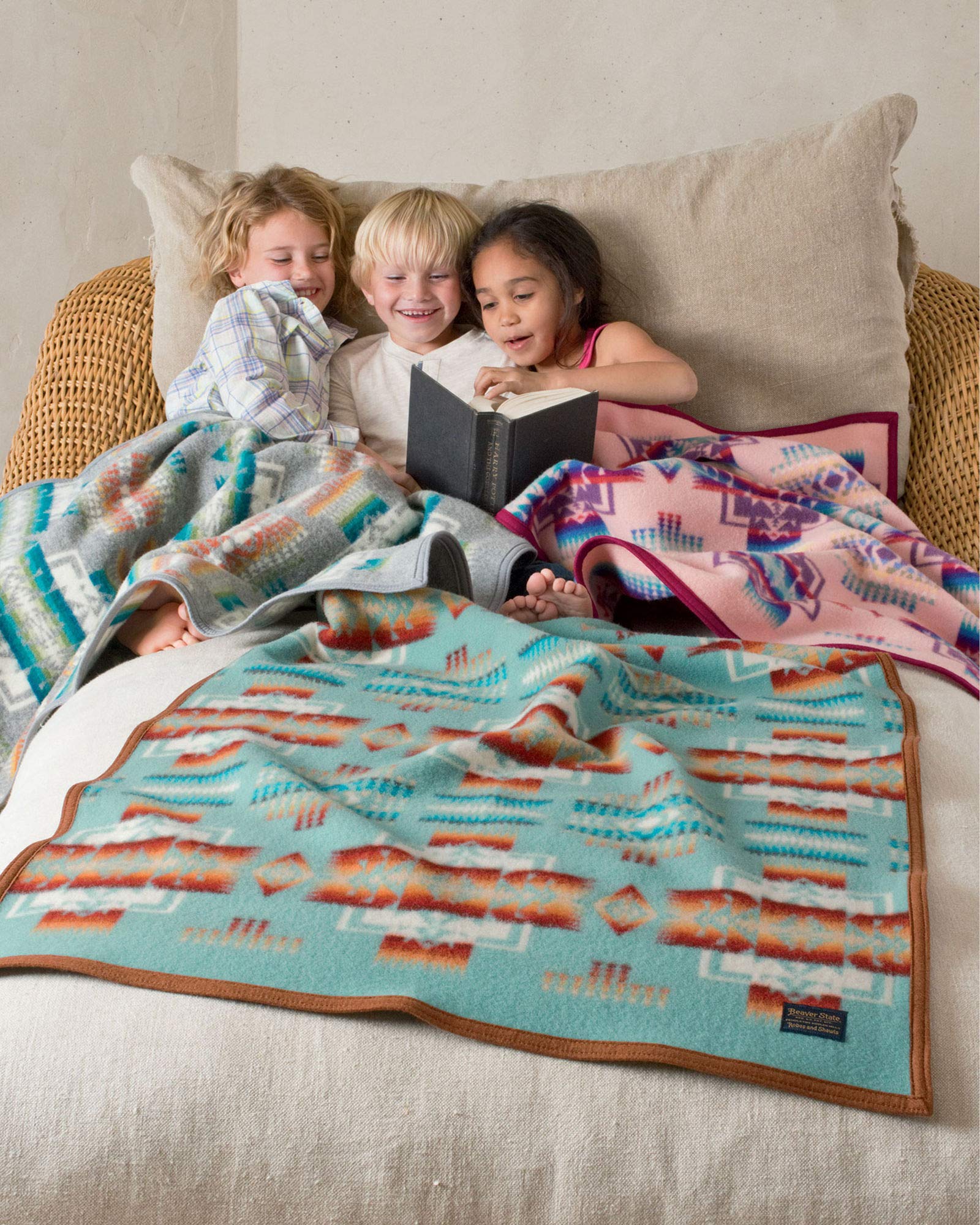 PENDLETON Chief Joseph Crib Blanket - Soft Pink Baby Blanket for Nursery, Swaddling & Gift | Cozy & Durable Cotton Blend for Newborns & Infants