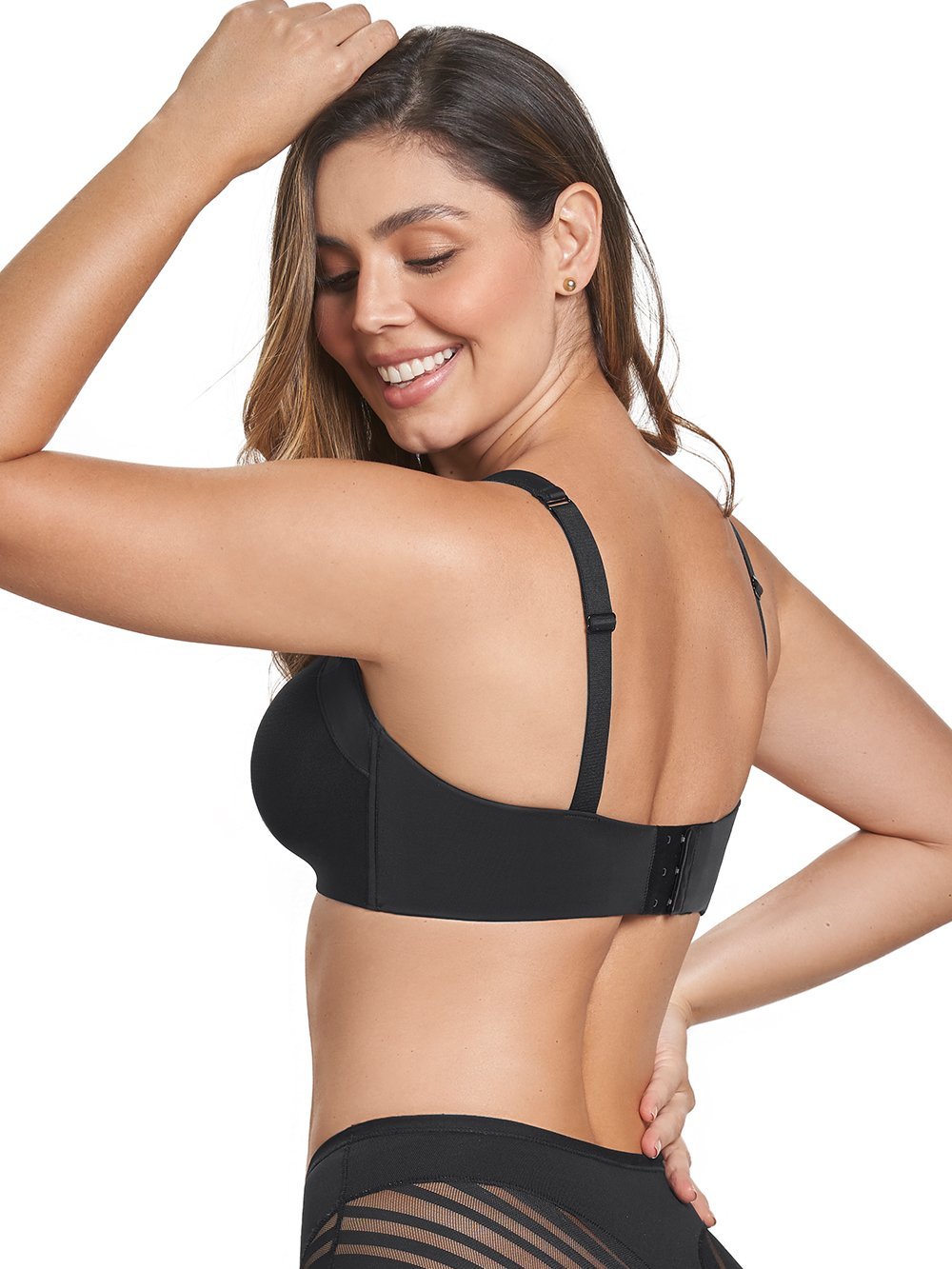 Mesh Front Contouring Bra with Smart Fusion Technology - Comfortable & Supportive Wireless Sports Bra for Yoga, Running & Gym Workouts