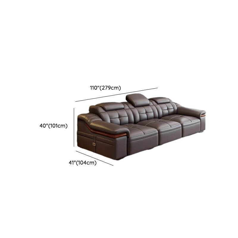 L-Shaped Faux Leather Sofa Chaise - Stain Resistant Sectional Couch with Square Arms (2-Piece/3-Piece Set, Left-Facing) - Perfect for Living Rooms, Home Theaters, and Modern Apartments