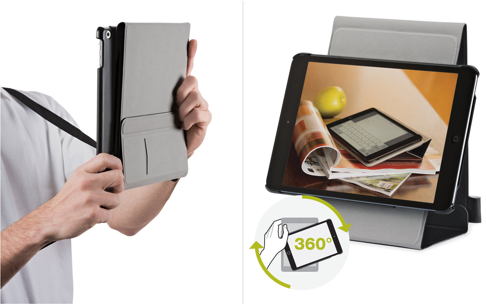 Acme Made Ergo Book Sling for iPad Air - Lightweight Crossbody Tablet Bag for Work, Travel & School - Perfect for Commuters & Students