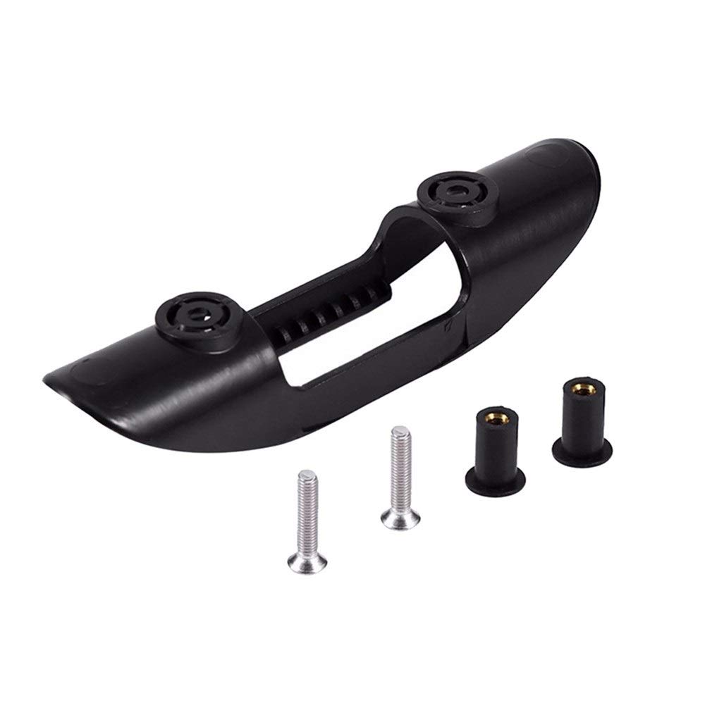 **Black Plastic Marine Kayak Paddle Clip Holder – Secure Paddle Oars Keeper for Canoe & SUP – Deck Mount Fishing Accessories with Screws – Ideal for Kayaking, Fishing & Water Sports**