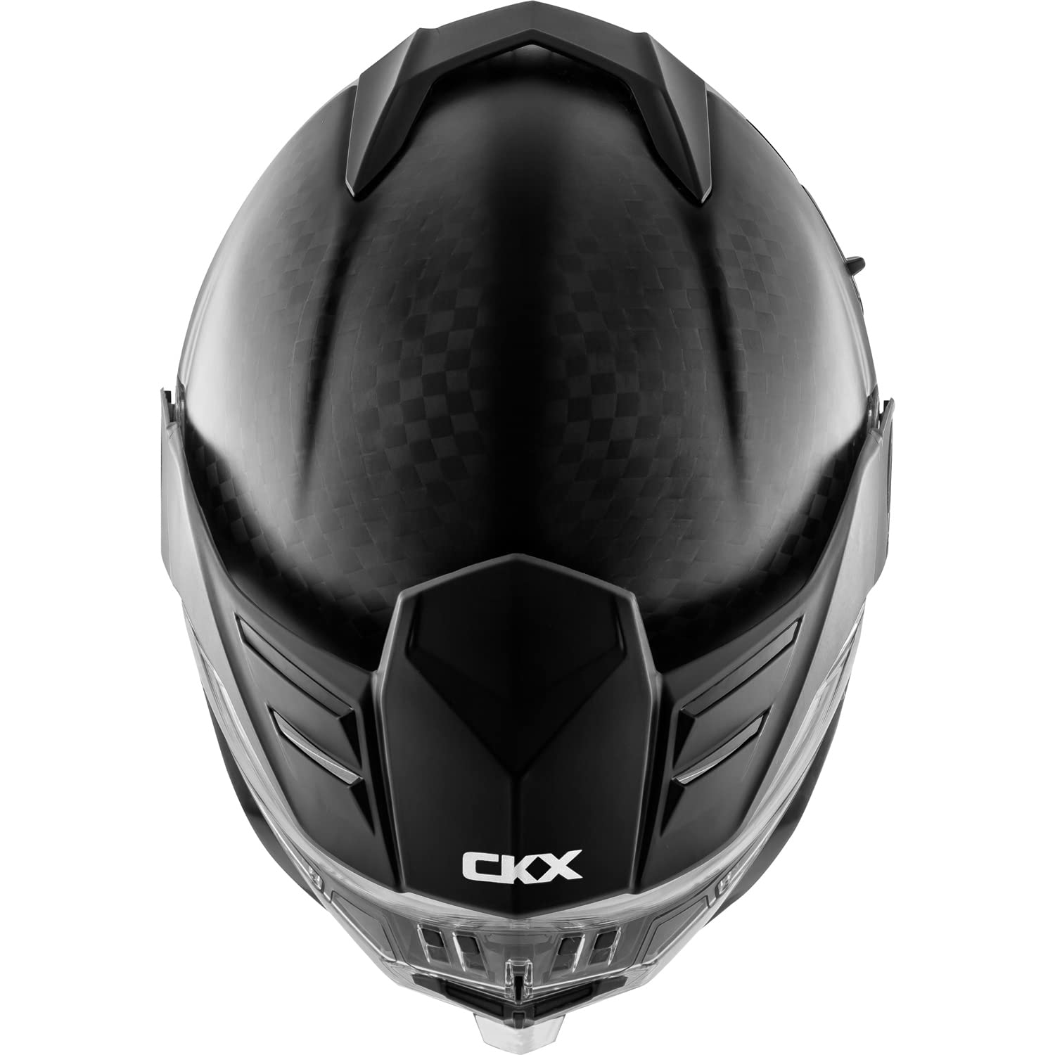 CKX Mission Full Face Snowmobile Helmet - Carbon Solid Electric Double Shield for Extreme Cold Weather Riding & Safety Protection