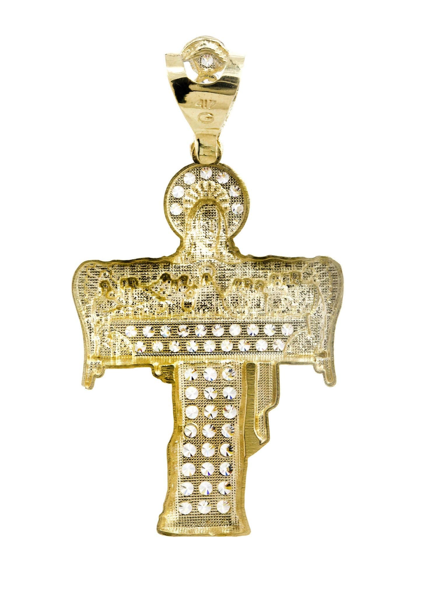 10K Gold Last Supper Pendant Necklace - 9 Grams Religious Jewelry for Men & Women - Perfect for Baptism, Confirmation & Christian Gifts