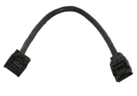 Premium SATA III 6Gbps Data Cable - 10 Inch Black Straight to Right Angle (OK10A3RK12) - Perfect for PC Builds, SSD Upgrades & Internal Storage Expansion