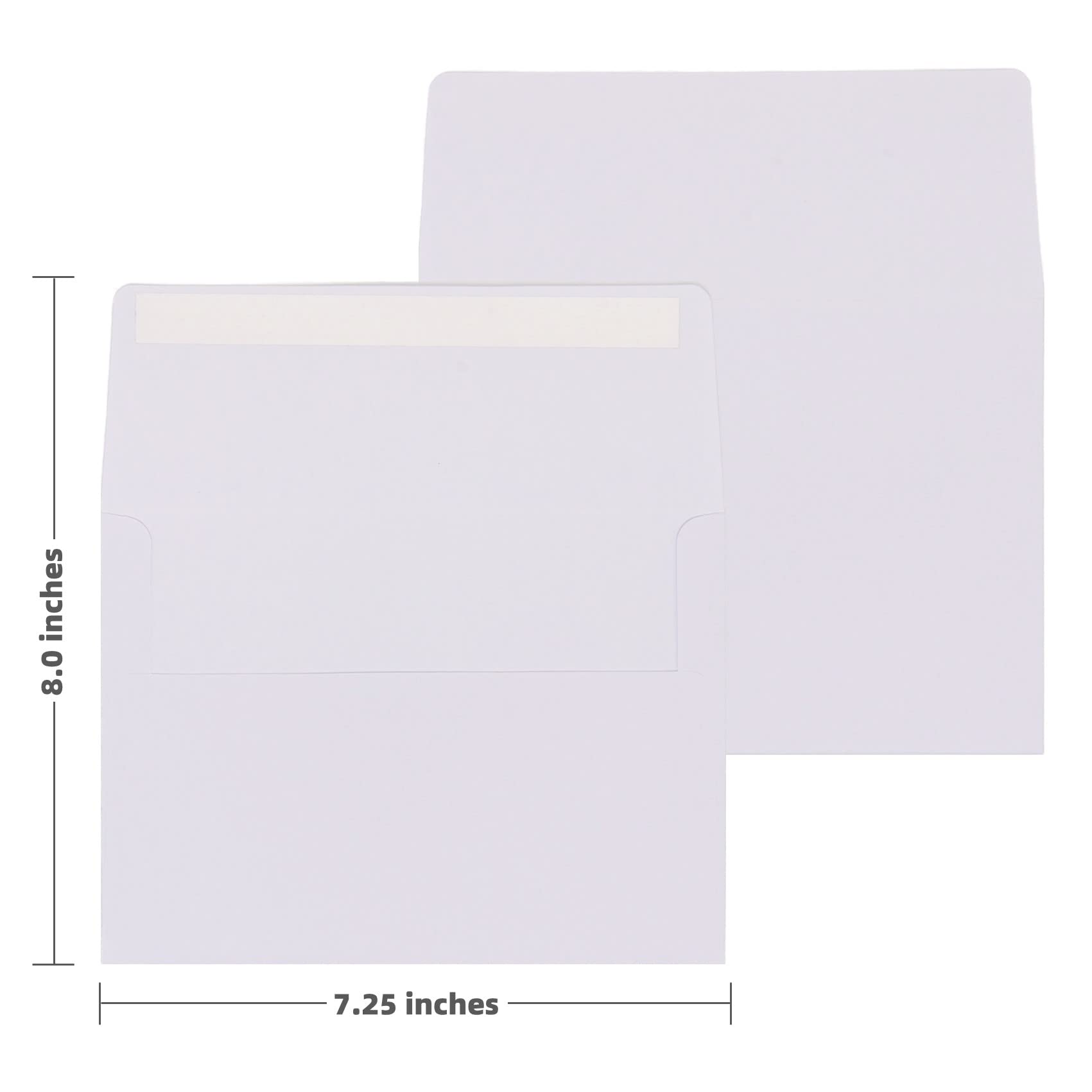 18-Pack White 5x7 Self Seal A7 Envelopes - Mailing Envelopes for Invitations, Cards, Letters, Photos, Thank You Cards & Weddings - Perfect for Business Correspondence, Greeting Cards and Event Invitations