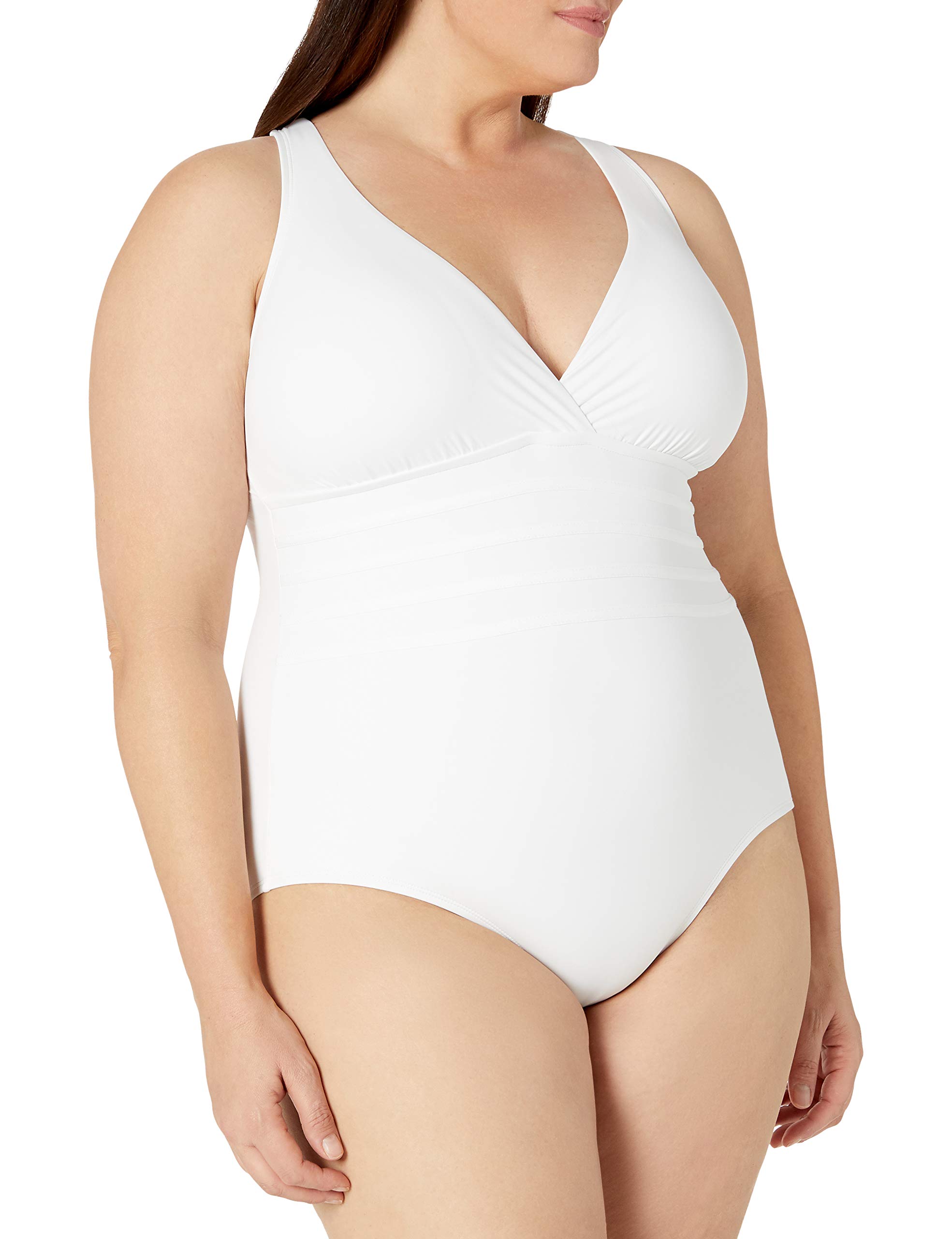 La Blanca Women's One Piece Swimsuit - Multi Strap Cross Back Tummy Control Swimwear for Beach Vacation & Pool Party | Island Goddess Design for Summer Swim