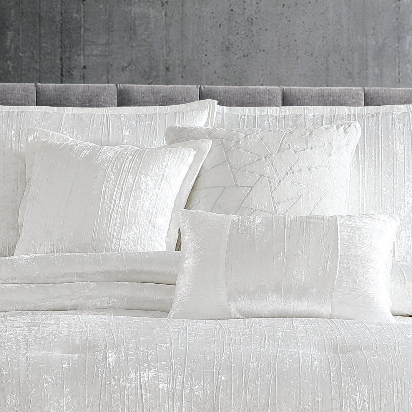 Riverbrook Home Turin Luxury Plush Comforter Set - King Size White 7-Piece Bedding Set for Ultimate Comfort | Perfect for Master Bedroom, Guest Room & Hotel Luxury Bedding