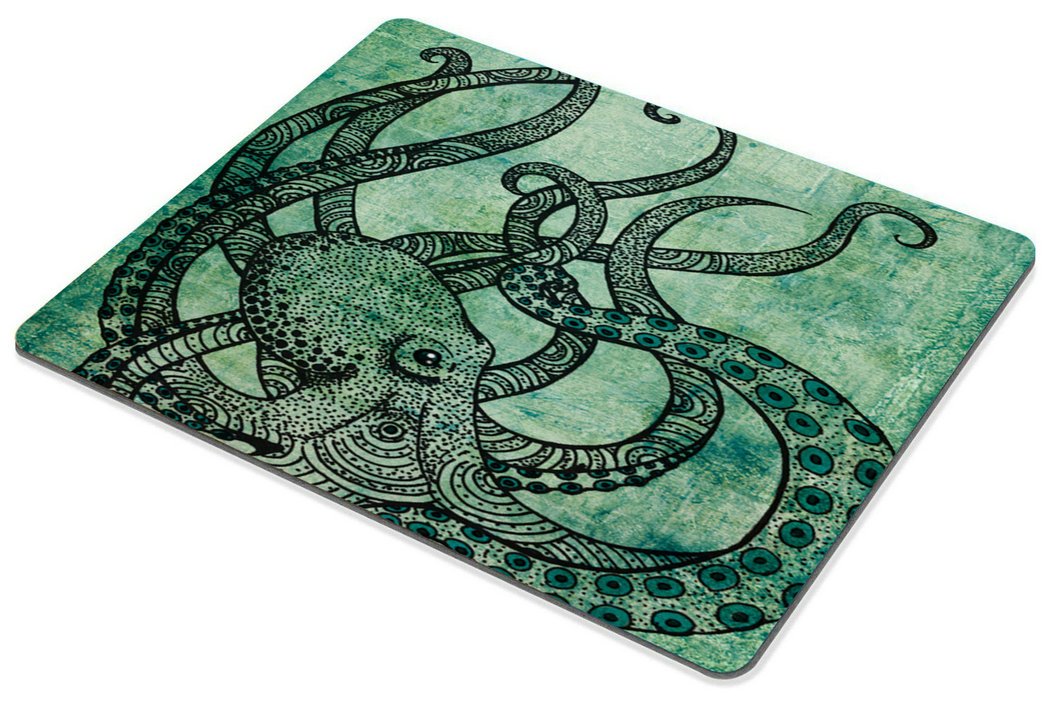 Premium Octopus Rectangle Mouse Pad - Non-Slip Rubber Base with Vibrant Octopus Print - Perfect for Gaming, Office & Home Computer Use