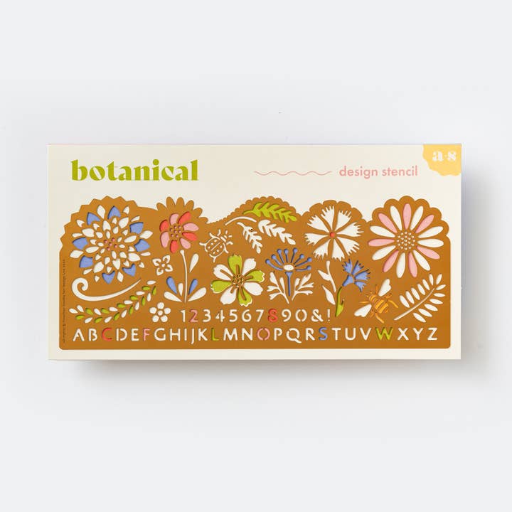 Botanical Metal Drawing Stencil Set - 12 Pack Floral Design Templates for Sketching, Scrapbooking & Journaling - Perfect for DIY Art Projects, Bullet Journals and Creative Gift Making