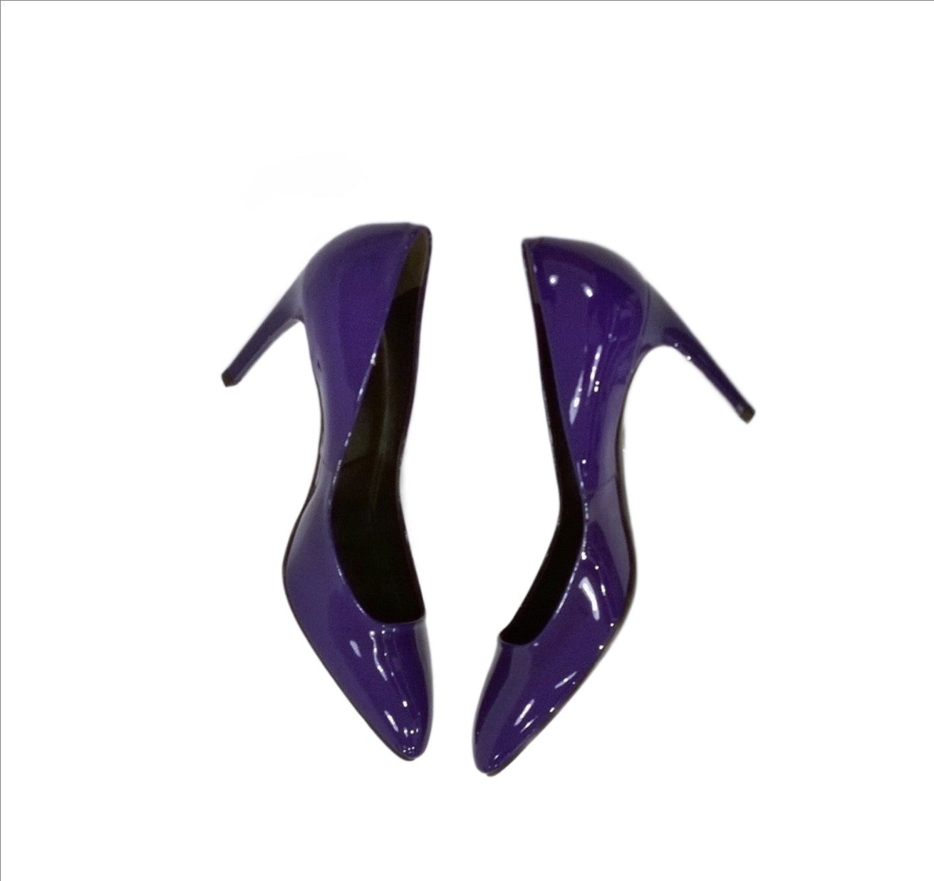 Roger Vivier Violet Patent Leather Heels - Women's Luxury Dress Pumps for Weddings, Parties & Evening Events