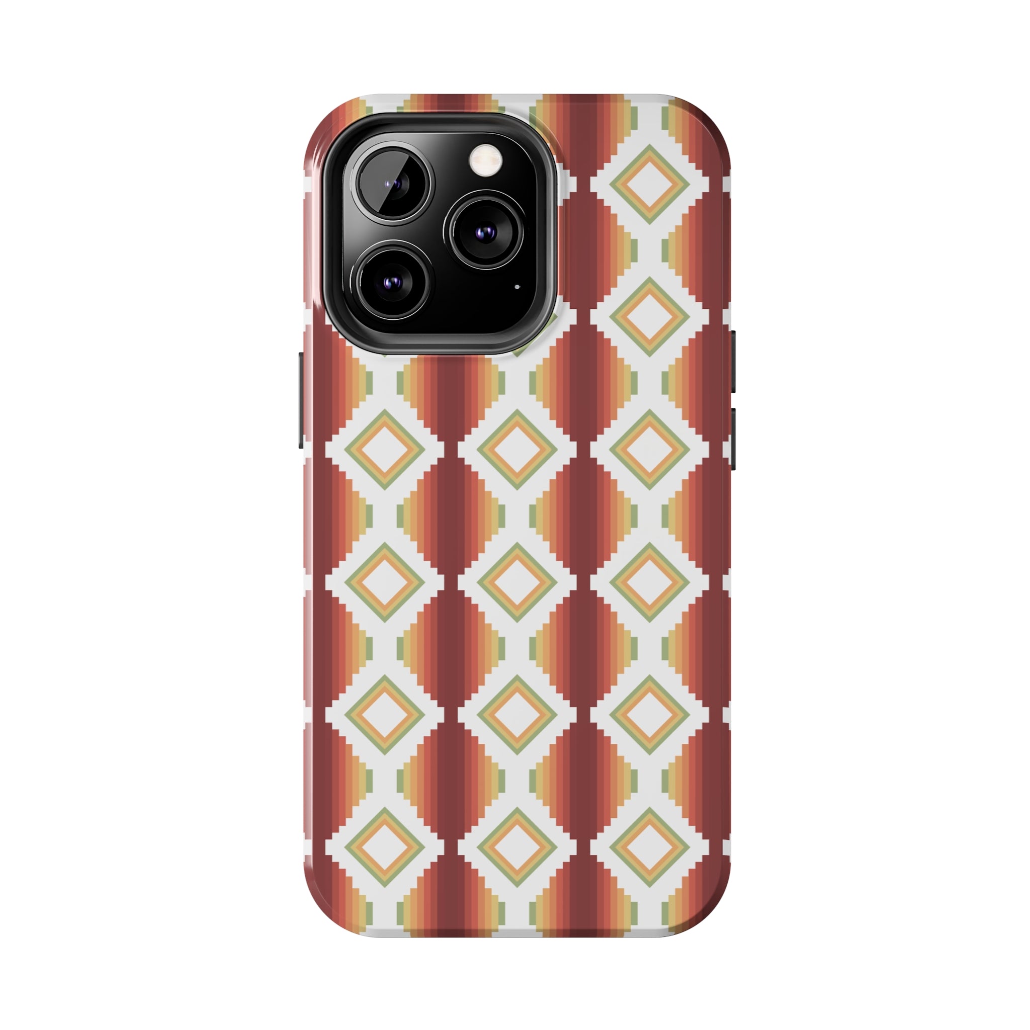 Durable Southwestern Rio Boho Hard Phone Case for iPhone & Samsung - Stylish Protection for Travel & Outdoor Adventures