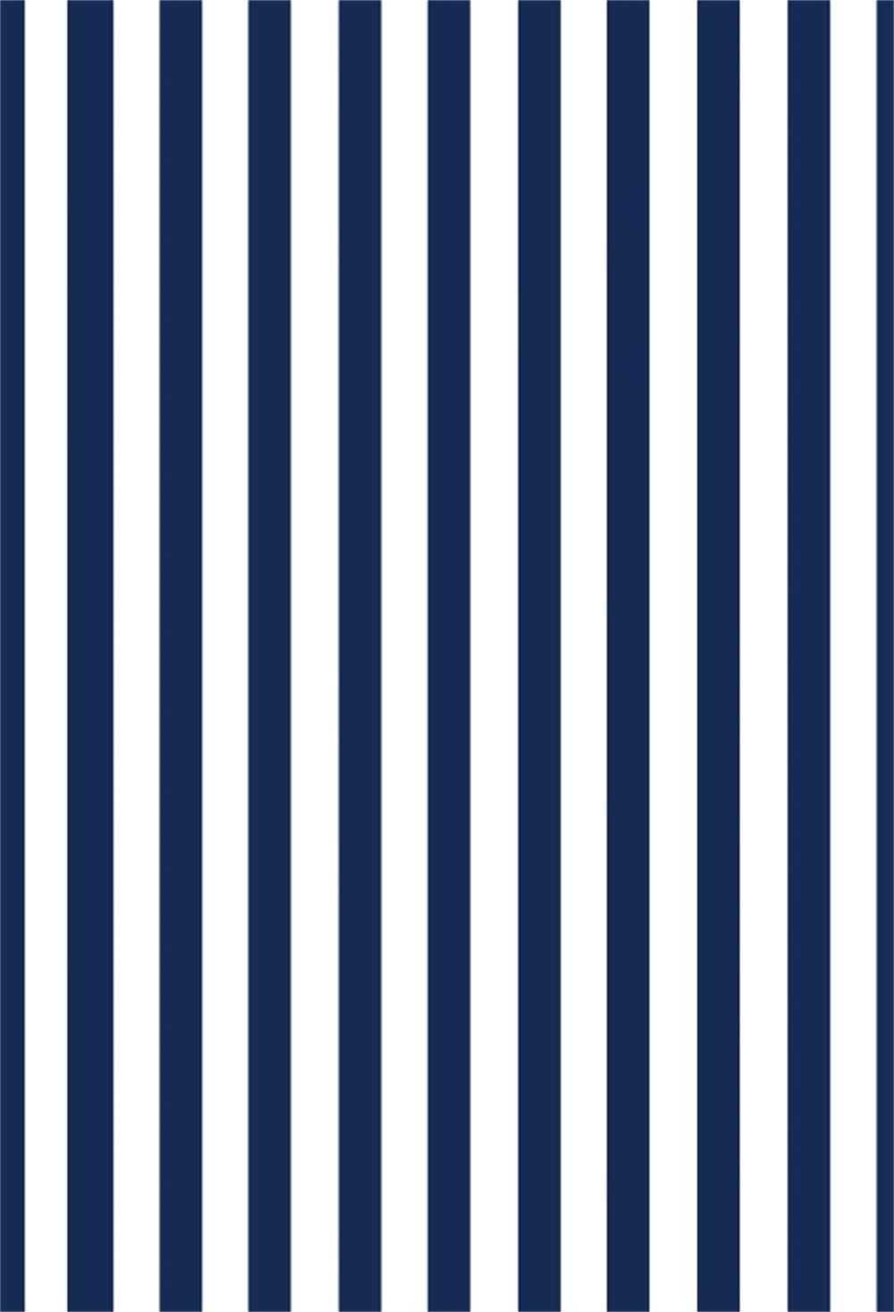 Laeacco 5x7ft Navy Blue & White Stripes Vinyl Photography Backdrop - Abstract Design for Baby Shower, Kids Birthday Party, Home Decor, Portrait Studio & Room Decoration (Ideal for Photo Booths, Social Media Content & Professional Photography)