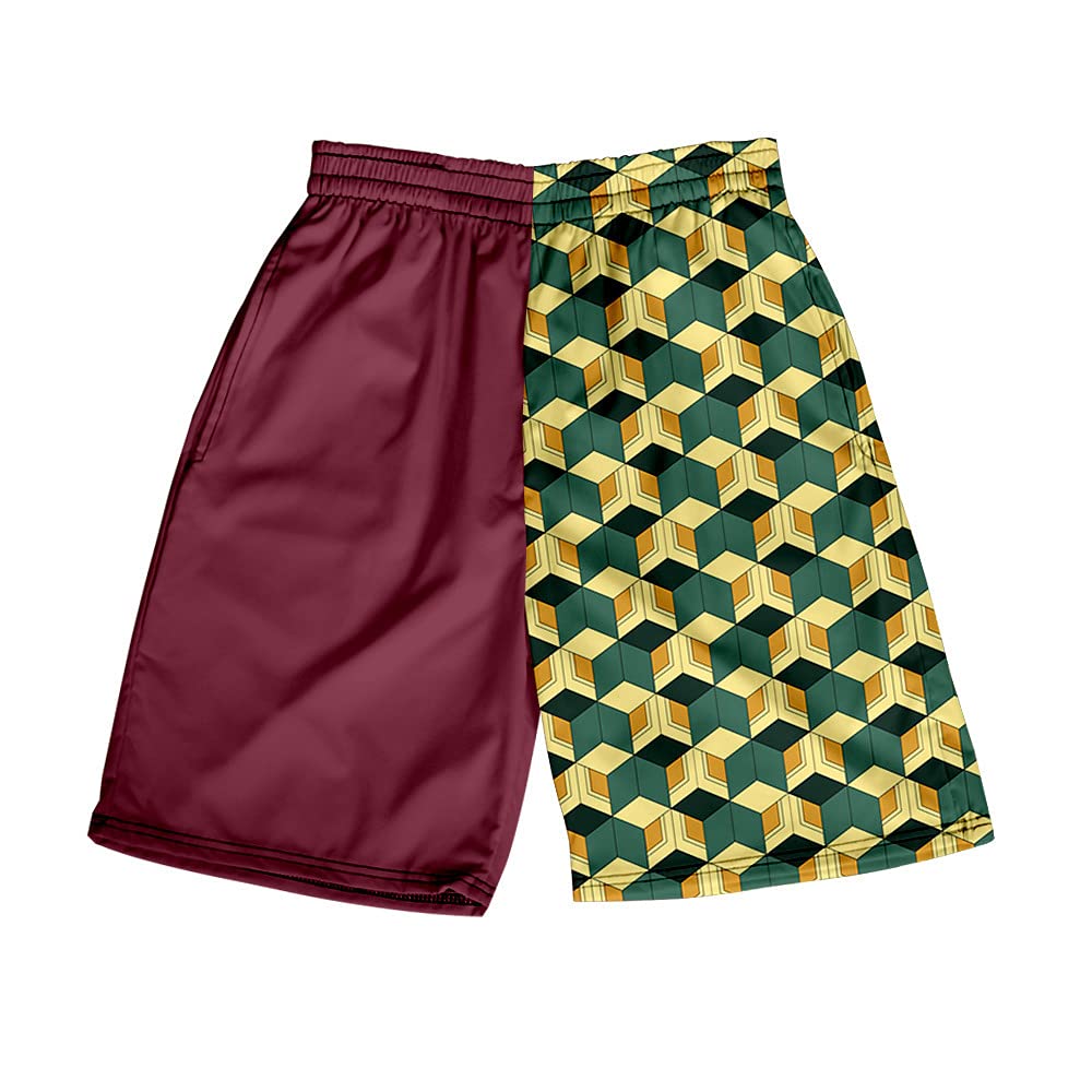 **McColl Men's Anime 3D Print Board Shorts - Quick-Dry Beach Swim Trunks, Streetwear Summer Casual Shorts for Swimming, Surfing, and Outdoor Activities**