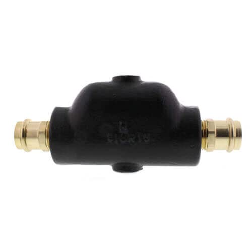 Watts ASM1 1-1/4 Inch Cast Iron Air Separator with Copper Press Fitting - HVAC System Air Removal for Hydronic Heating & Cooling Systems