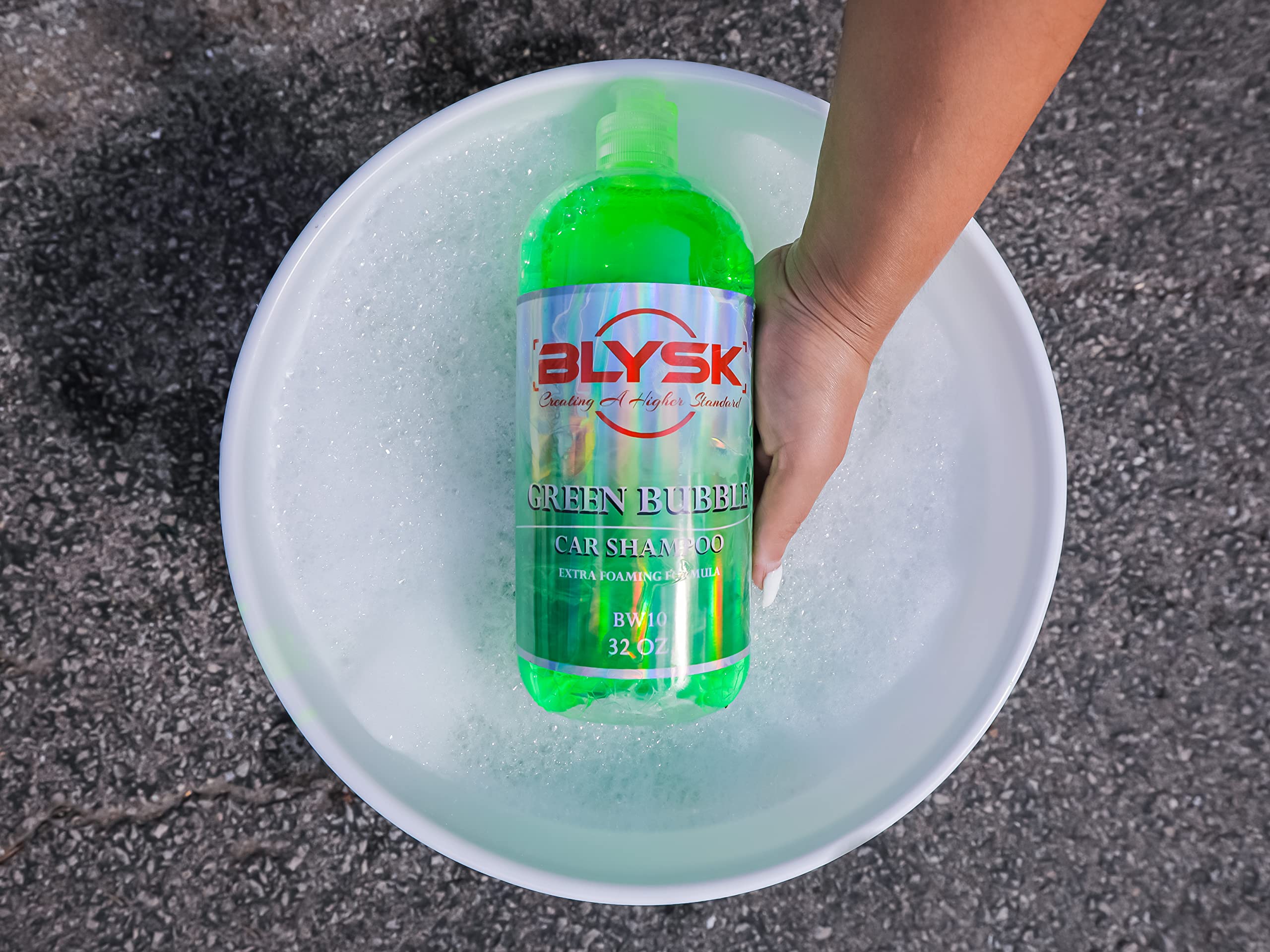 Premium Green Bubble Car Shampoo (32oz) - pH Balanced Auto Wash for Cars, Trucks & SUVs - Leaves Glossy Shine & Protects Paint - Ideal for Hand Washing & Foam Cannon Use