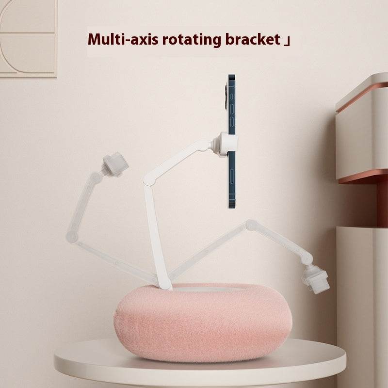 SnackPal: Soft & Fluffy Phone Stand Holder for Desk, Car, and Bed - Perfect for Watching Videos, Reading, and Video Calls