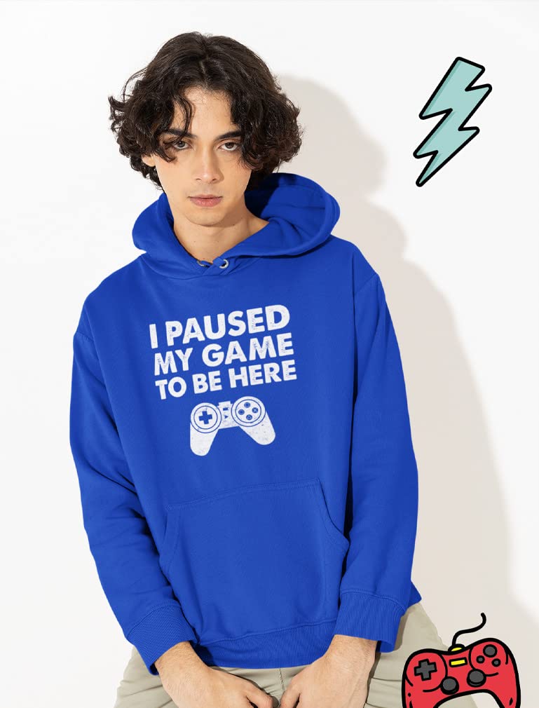 Tstars Kids Gaming Apparel - Funny 'I Paused My Game' Graphic Hoodies & Sweatshirts for Young Gamers | Perfect Birthday Gifts & Casual Gaming Wear