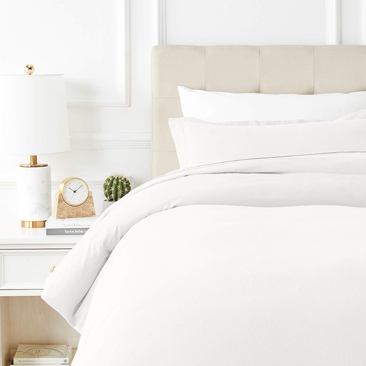 Premium 100% Egyptian Cotton Duvet Cover King/California King Size - 600 Thread Count Ultra Soft & Breathable Bedding Set | Luxury Cooling Duvet Cover for All Seasons | Perfect for Master Bedroom, Guest Room & Hotel Use (White)