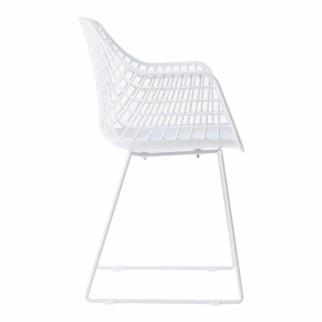 22.5 Inch Modern White Dining Chair Set - Contemporary Style for Kitchen, Dining Room & Office Use