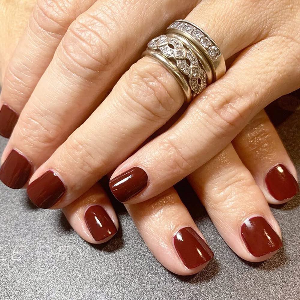 Dazzle Dry Nail Lacquer Step 3 - Passionate Red Wine Nail Polish (0.5 fl oz) - Long-Lasting, Vegan & Cruelty-Free - Perfect for Parties, Weddings & Special Occasions