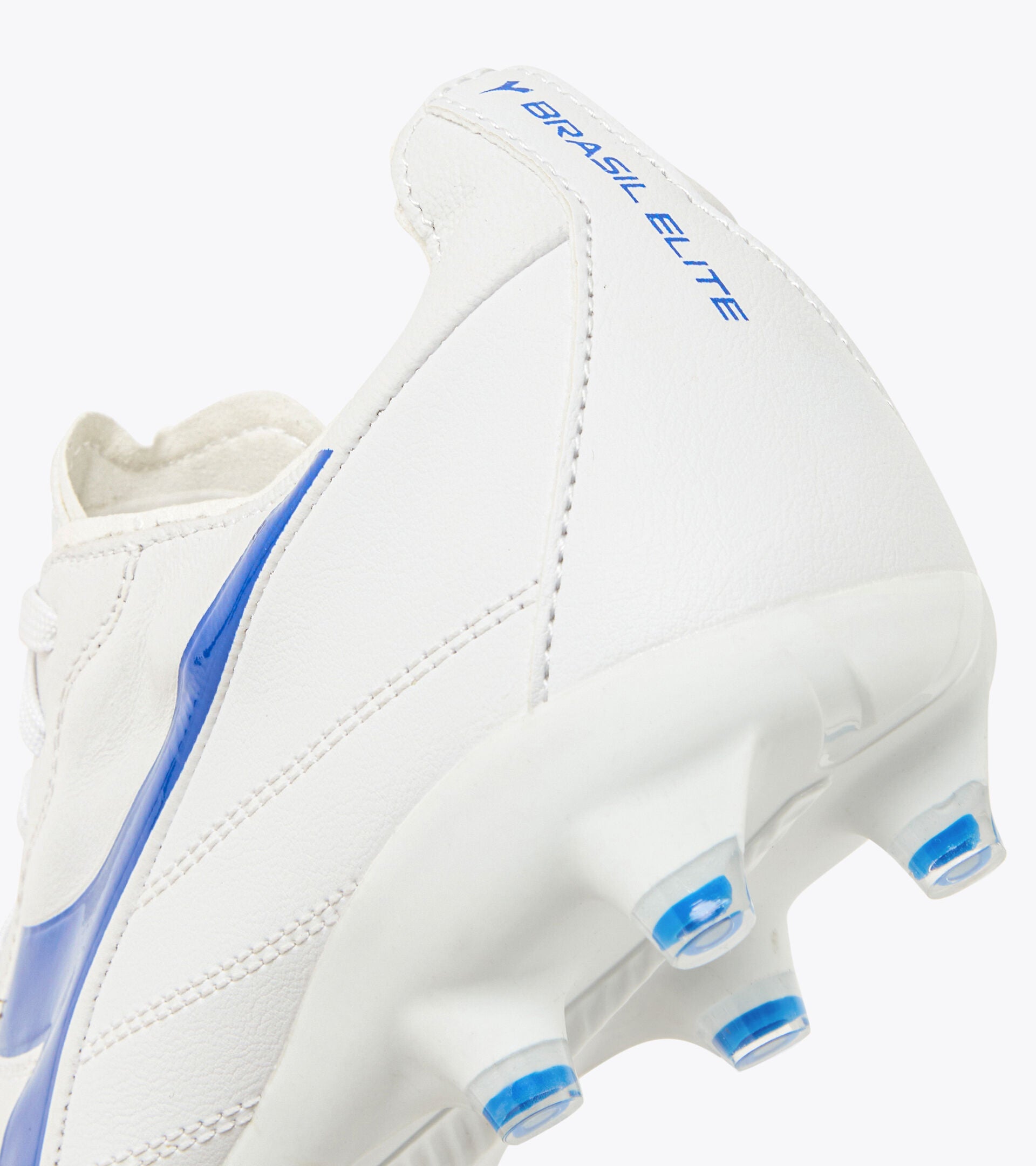 Diadora Brasil Elite 2 LT LP 12 Soccer Cleats - White & Royal Blue Football Shoes for Men | Perfect for Professional Matches & Training Sessions