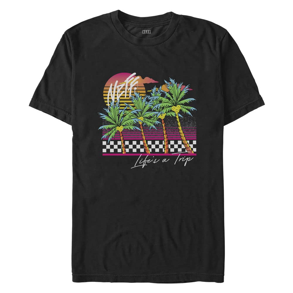 NEFF Lifes a Trip Men's Short Sleeve Graphic T-Shirt - Casual Streetwear for Young Adults | Perfect for Music Festivals, Skateboarding & Everyday Wear
