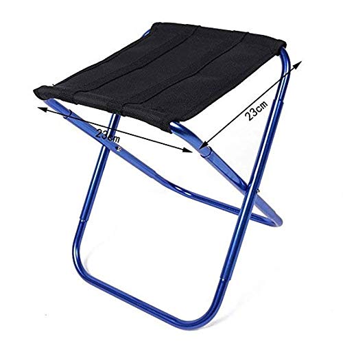 Ultralight Aluminum Alloy Folding Chair - Portable Outdoor Camping Chair with Unique Hinge Design for Beach, Fishing, BBQ, Picnic & Road Trips - Compact & Durable Travel Stool for Backpacking, Hiking & Tailgating