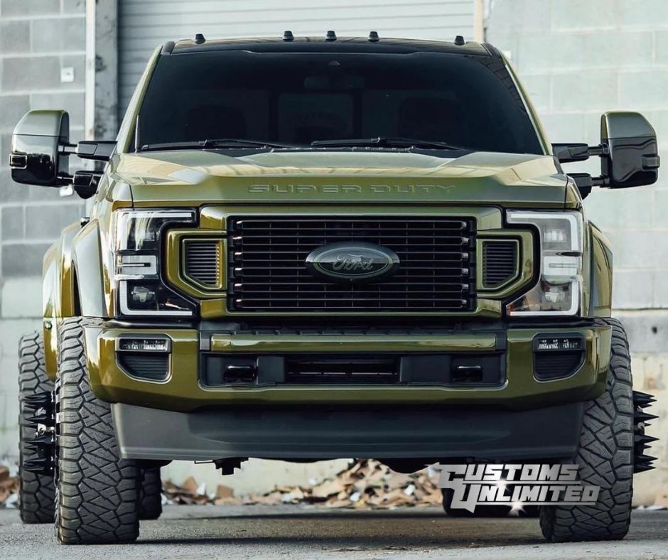 2017-2022 Ford Super Duty Cab Roof LED Lights - Amber Clear Lens for F250 F350 F450 - Off-Road Truck Accessories (Perfect for Night Driving & Work Sites)